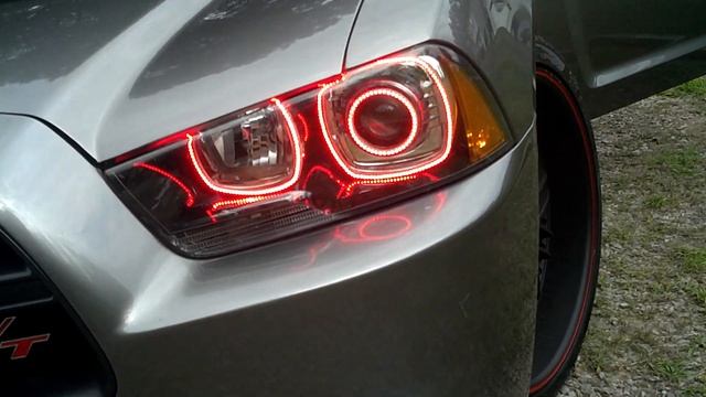 2012 DODGE CHARGER R/T RED ORACLE HALO KIT смотреть онлайн