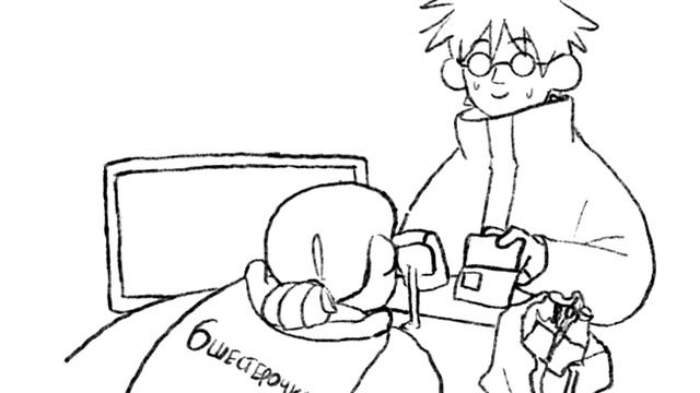 годжо сатору пять лет // gojo satoru is five yo (tw: small glitch) смотреть онлайн