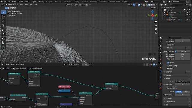 Hair tying in blender with geometry nodes | Hair tying - Part 1 смотреть онлайн