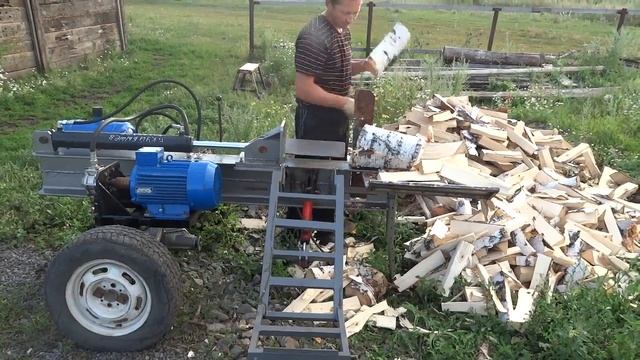 Дровокол электрогидравлический смотреть онлайн