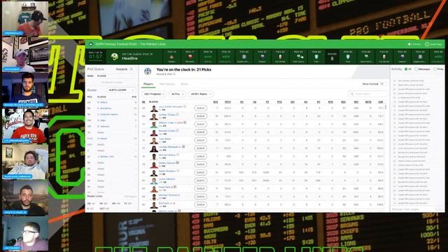2021 Fantasy Football Live Draft & Instant Pick Analysis смотреть онлайн