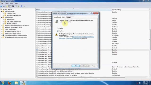 Windows 7 Local Security Policy Settings смотреть онлайн