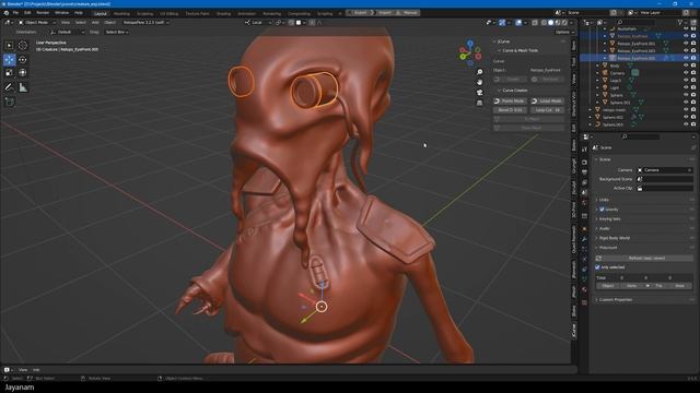 Blender 3 to Zbrush 2022 GoZ GoB Addon смотреть онлайн