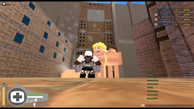 Стал машиной для убийства титанов Attack On Titan(Roblox)! смотреть онлайн