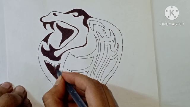 How to draw a snake tattoo ll tribal tattoo design @kidschapter смотреть онлайн