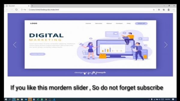 Javascript modern slider image 2021 .