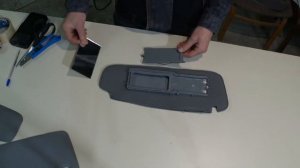 Перетяжка солнцезащитных козырьков.Hauling sun visors.