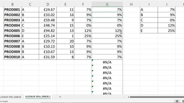 Fix VLOOKUP #SPILL! Error | The Formula you have entered may spill beyond the edges of the workshee смотреть онлайн
