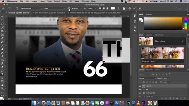 INDEPENDENCE DAY FLYER DESIGN TUTORIAL PT 2 | HON. SYLVESTER | EPISODE 31 смотреть онлайн