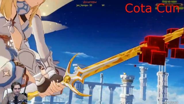 реакция стримеров на начальный ролик Геншин импакт/there Were Streamers On The Opening Video Genshi