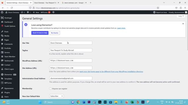 How to change site title and tag line in WordPress || Wordpress mai site title or tagline kaise dal смотреть онлайн