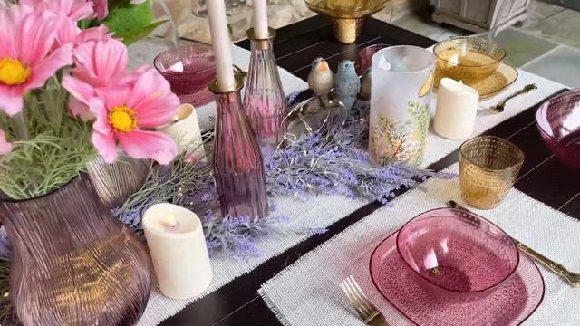 27” Purple Lavender Stem, Set of 4 смотреть онлайн