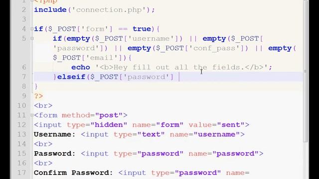 PHP User Registration Tutorial смотреть онлайн
