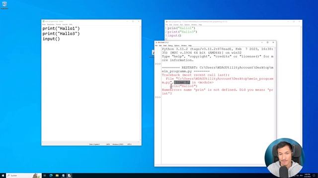 IDLE: Ein einfacher Code-Editor - 003 - Python Kurs (Deutsch) смотреть онлайн