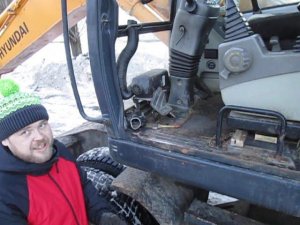 Экскаватор Hundai печка кабины