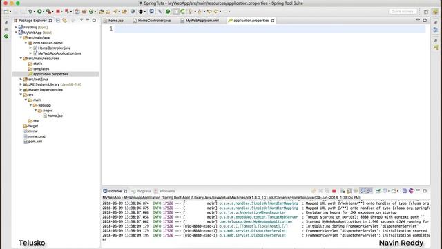 Web App using Spring boot | Application Properties File смотреть онлайн