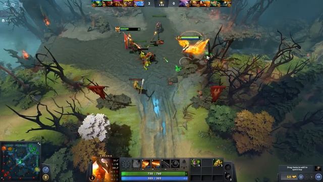 DOTA 2 on Ryzen 5 3500X+GTX 1650 Super смотреть онлайн