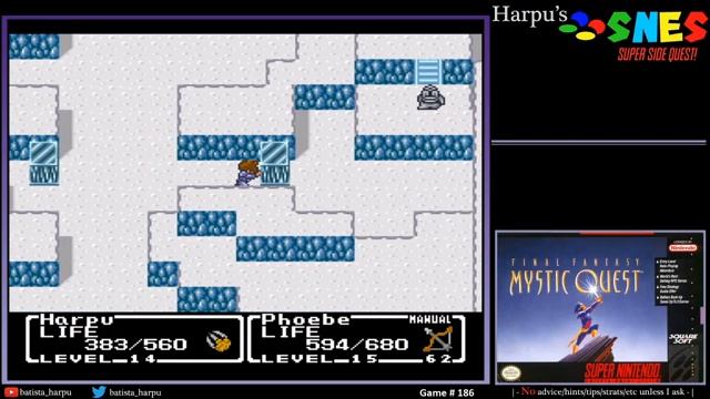 SNES Super Side Quest - Game # 186 - Final Fantasy Mystic Quest [1/2] смотреть онлайн