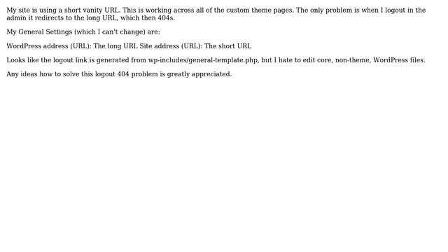 Wordpress: Change admin logout URL смотреть онлайн