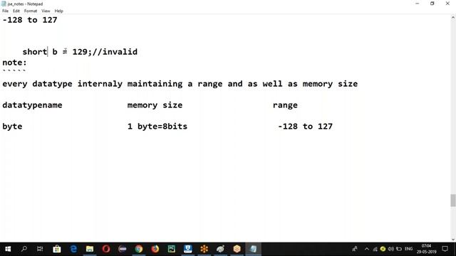 CORE JAVA-3 Datatypes смотреть онлайн