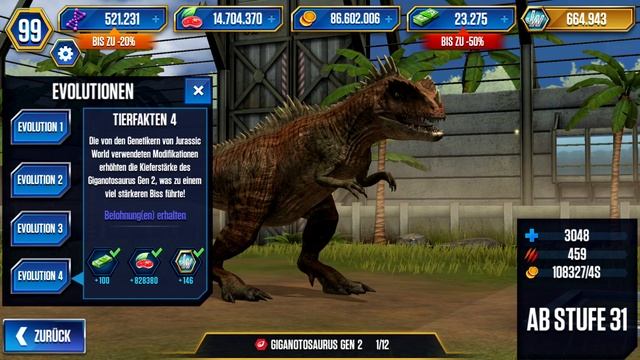Jurassic World: Das Spiel #386 Endlich! Giganotosaurus aus Dominion! Giga Gen2 [Ger/HD] | Marcel смотреть онлайн