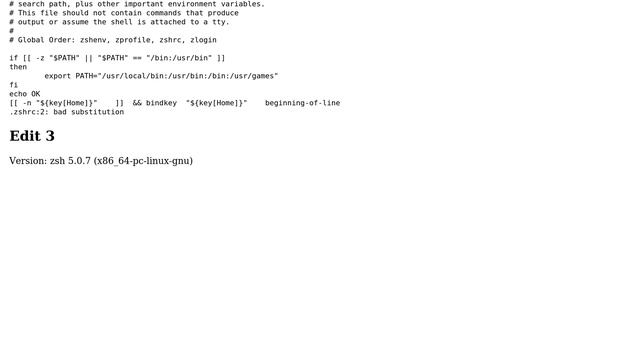 Unix & Linux: Zsh bad substitution error in zshrc смотреть онлайн