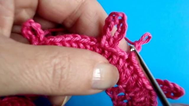 How to crochet frill Как вязать волан Рюши Мастер класс 12 смотреть онлайн