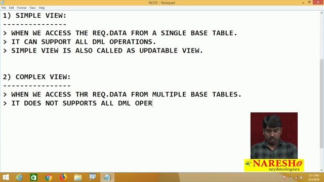 Learning Views In SQL Server | MSSQL Training | By Mr.Sudhakar L смотреть онлайн