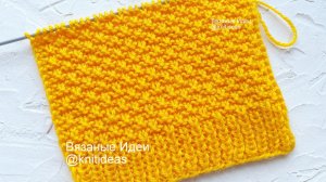 Очень простой узор спицами для любых изделий!