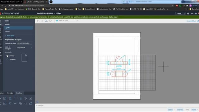 AutoCAD Online Gratuito - criação da folha смотреть онлайн