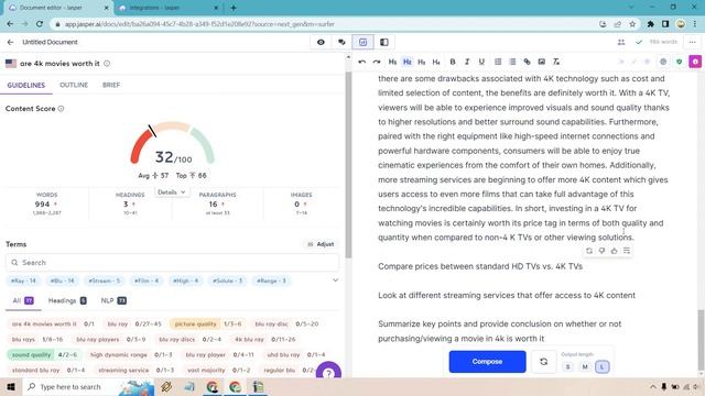 Surfer SEO And Jasper (Surfer SEO Content Editor Tutorial) смотреть онлайн