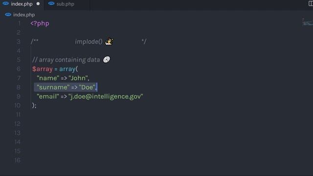 Working with implode() Function - PHP in 5 Minutes смотреть онлайн