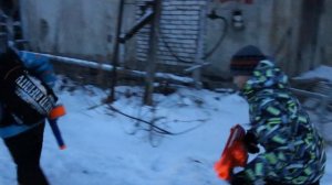 Нёрф Битва на Русском;Подрыв Завода:Nerf  The Undermining Of The Plant