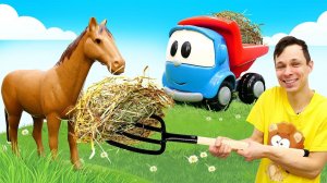 Развивающие видео - Грузовичок Лева и упрямая лошадь - Мультики для малышей