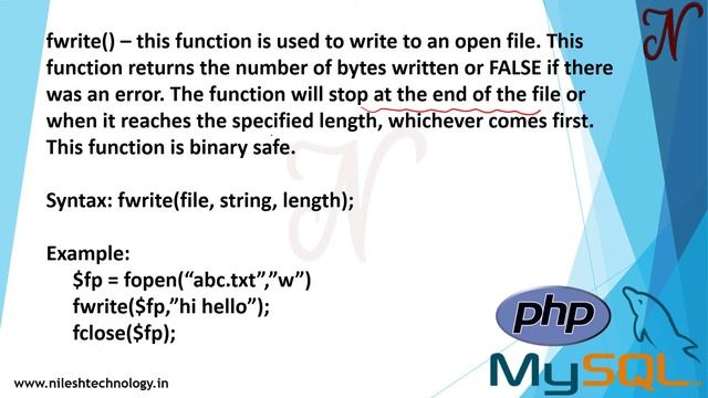 PHP File Handling Tutorial | Reading | Writing | 2020 смотреть онлайн