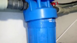 Замена картриджей ВВ 10". Гонит песок из скважины.