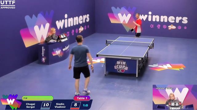 WINners CUP table 1 01.02 Chugai Sergei - Siedin Vladimir 21:30 смотреть онлайн