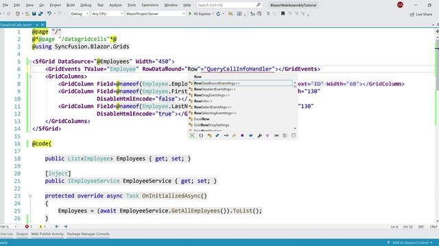 ASP.NET Core Blazor | DataGrid Cells смотреть онлайн