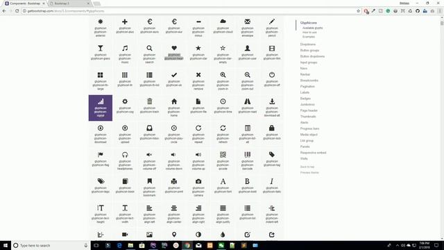 Glyphicons icons in bootstrap смотреть онлайн