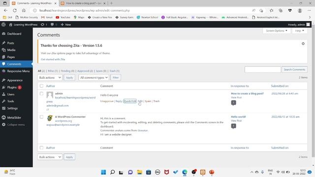 how to add comments section in wordpress? | learn wordpress #6 #learnwordpress смотреть онлайн