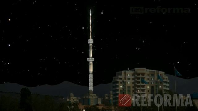 Светодиодная подсветка телебашня Кок-Тобе смотреть онлайн