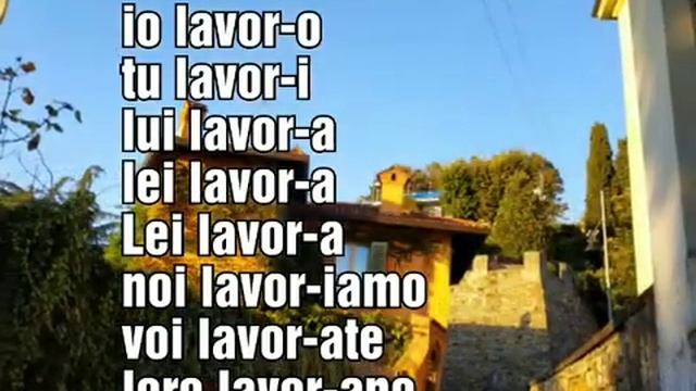 Italiano-11 Спряжение глаголов на -are. Lavorare смотреть онлайн