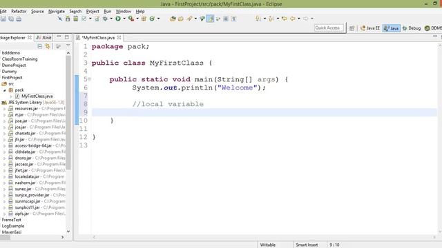 Variable and Datatype in Java смотреть онлайн