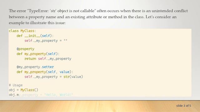 Understanding the 'str' Object Not Callable Error in Python Setters смотреть онлайн
