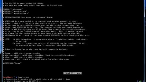 02 - Русификация Gentoo Linux в UTF-8