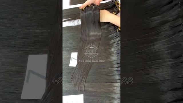 Bone straight black hair from Bibo Hair +84828210888 #wefthair #hairfactory #wigshop #hairshop смотреть онлайн