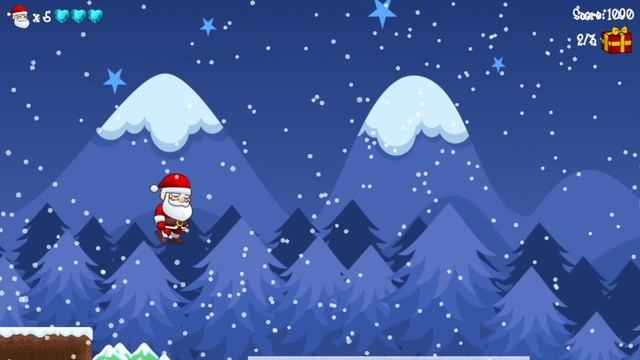 Santa Run gameplay смотреть онлайн