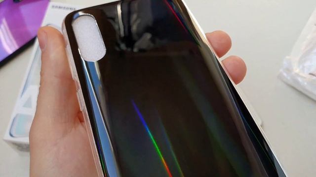 Чехол Samsung A50 Радужный Блеск. Galaxy A10/A30/A70... смотреть онлайн