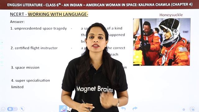 Class 6 English Chapter 4 Question Answers | An Indian - American Woman In Space: Kalpana Chawla смотреть онлайн