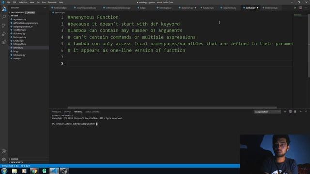 Function in python | Anonymous Function(Lambda) in python - Part 4 смотреть онлайн